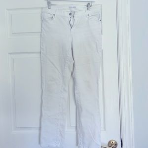 White jeans by loft